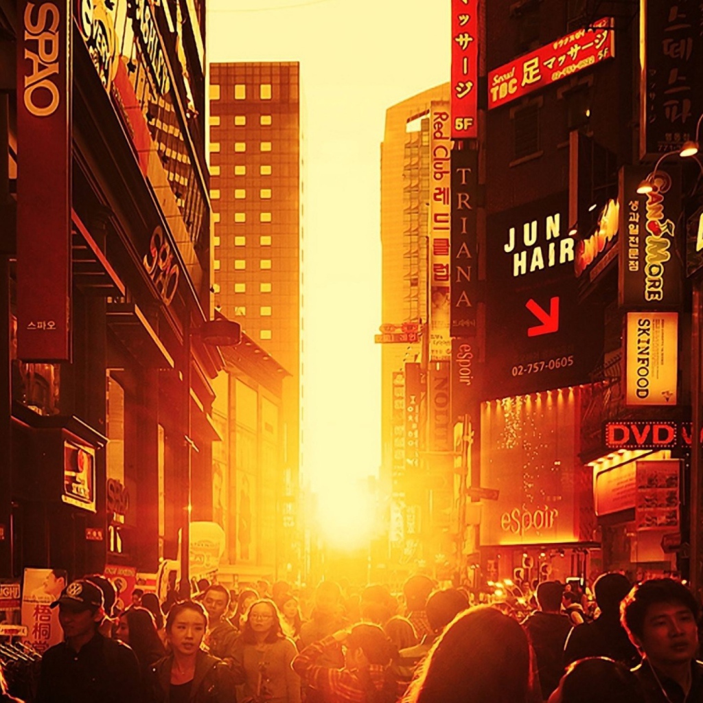 Лучи заката в Сеуле