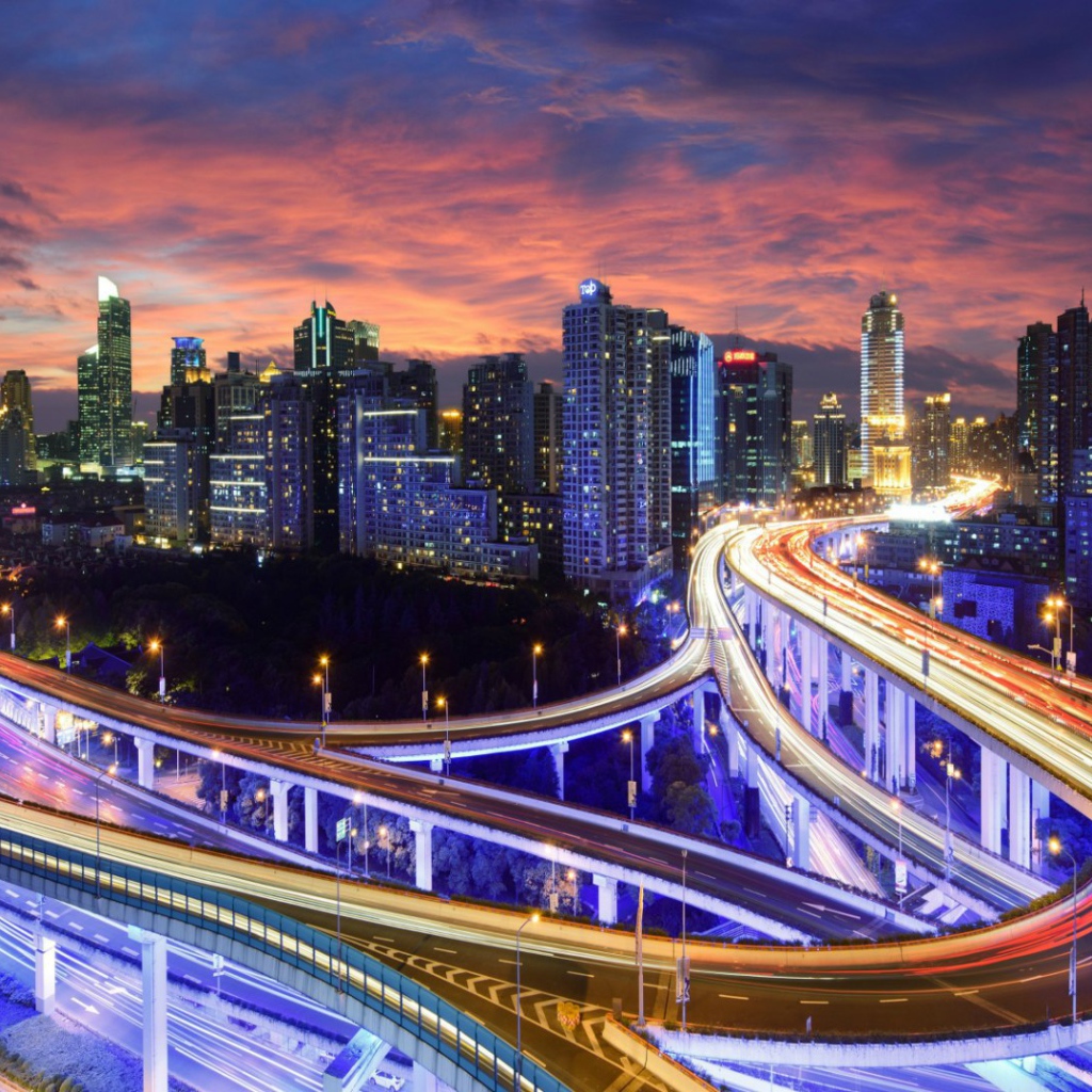 Дорожная развязка в Гонконге