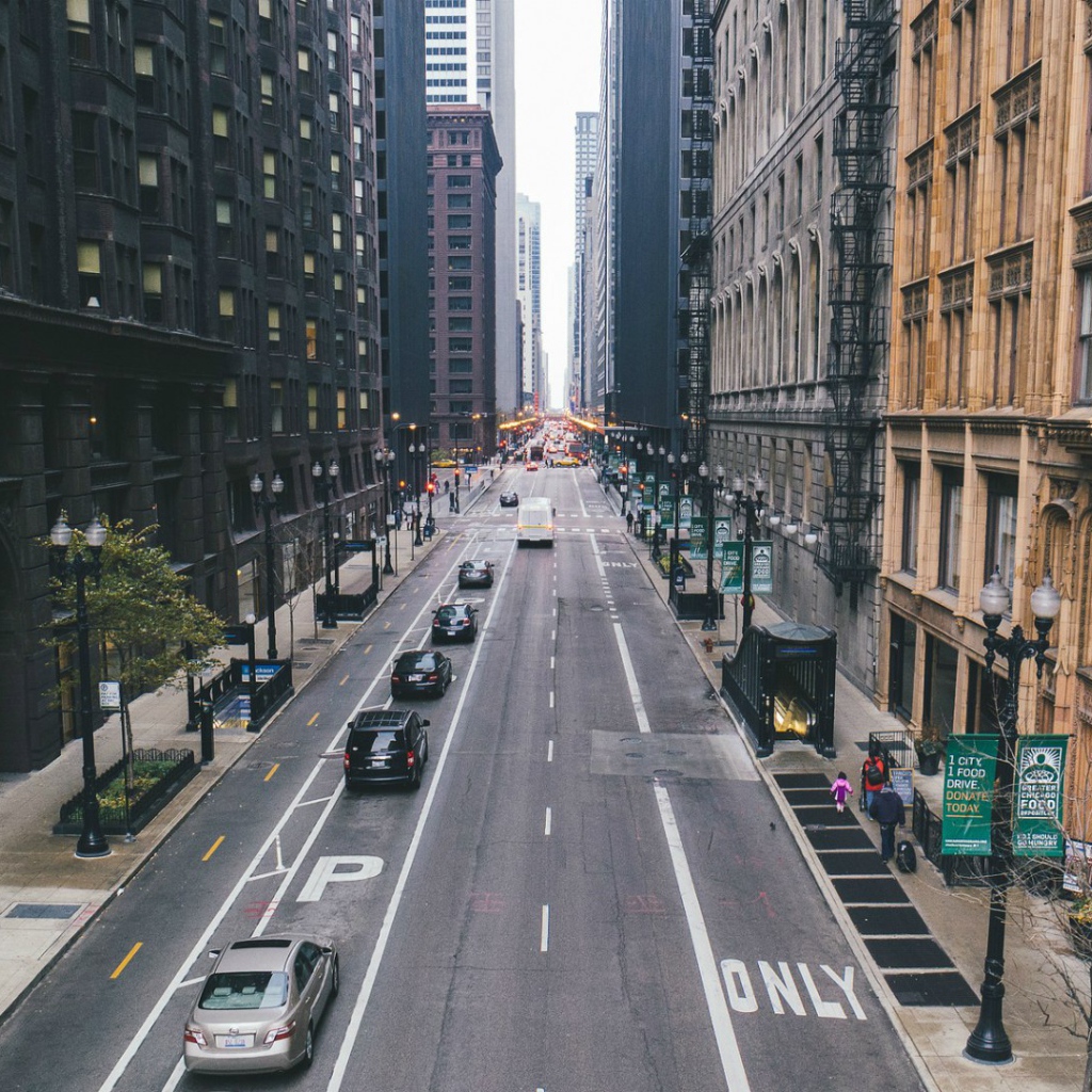 Улица в городе Чикаго