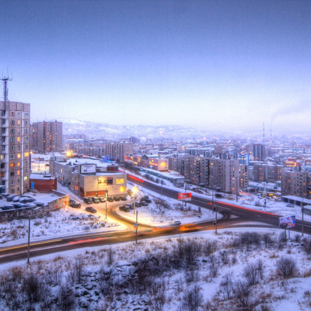 Улица в городе Мурманск