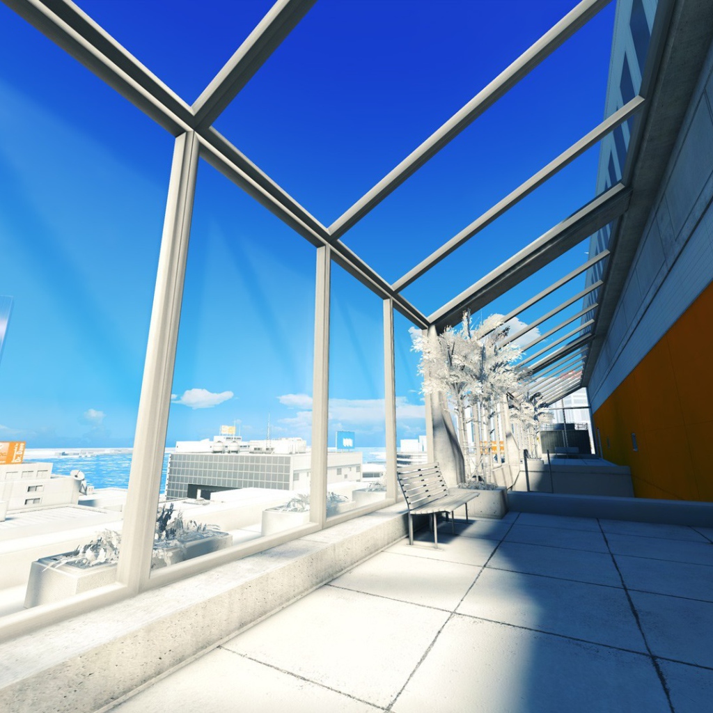 Солнечная терраса в большом городе