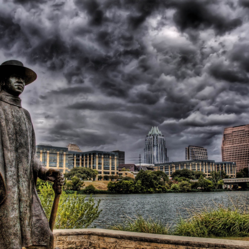 Памятник в городе Остин, Техас