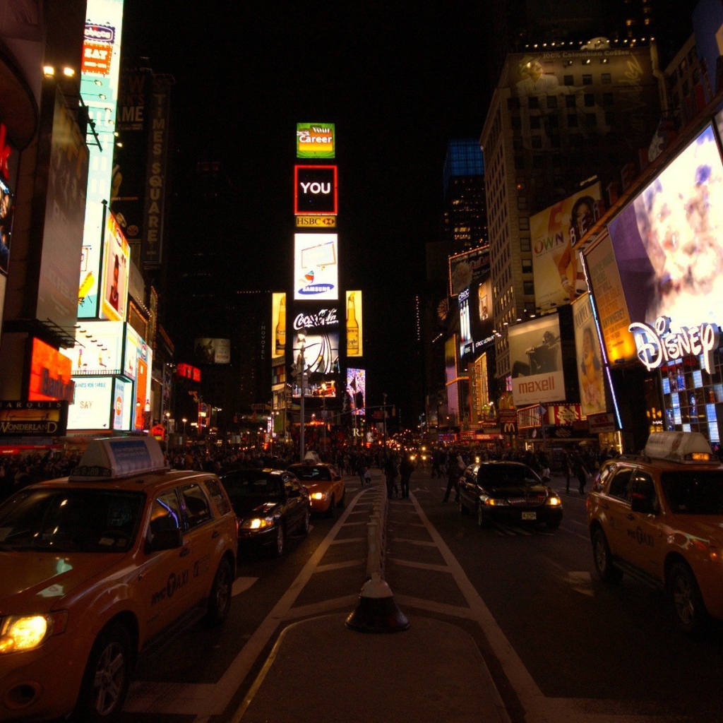 Площадь Таймс-сквер в Нью-Йорке