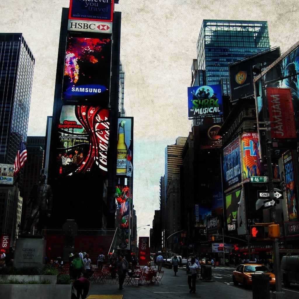 Прогулка по улице большого Нью-Йорка