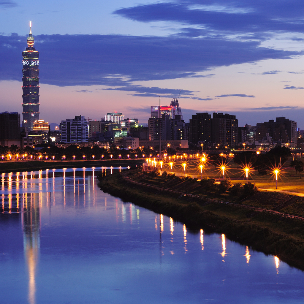 Река в городе Тайбей