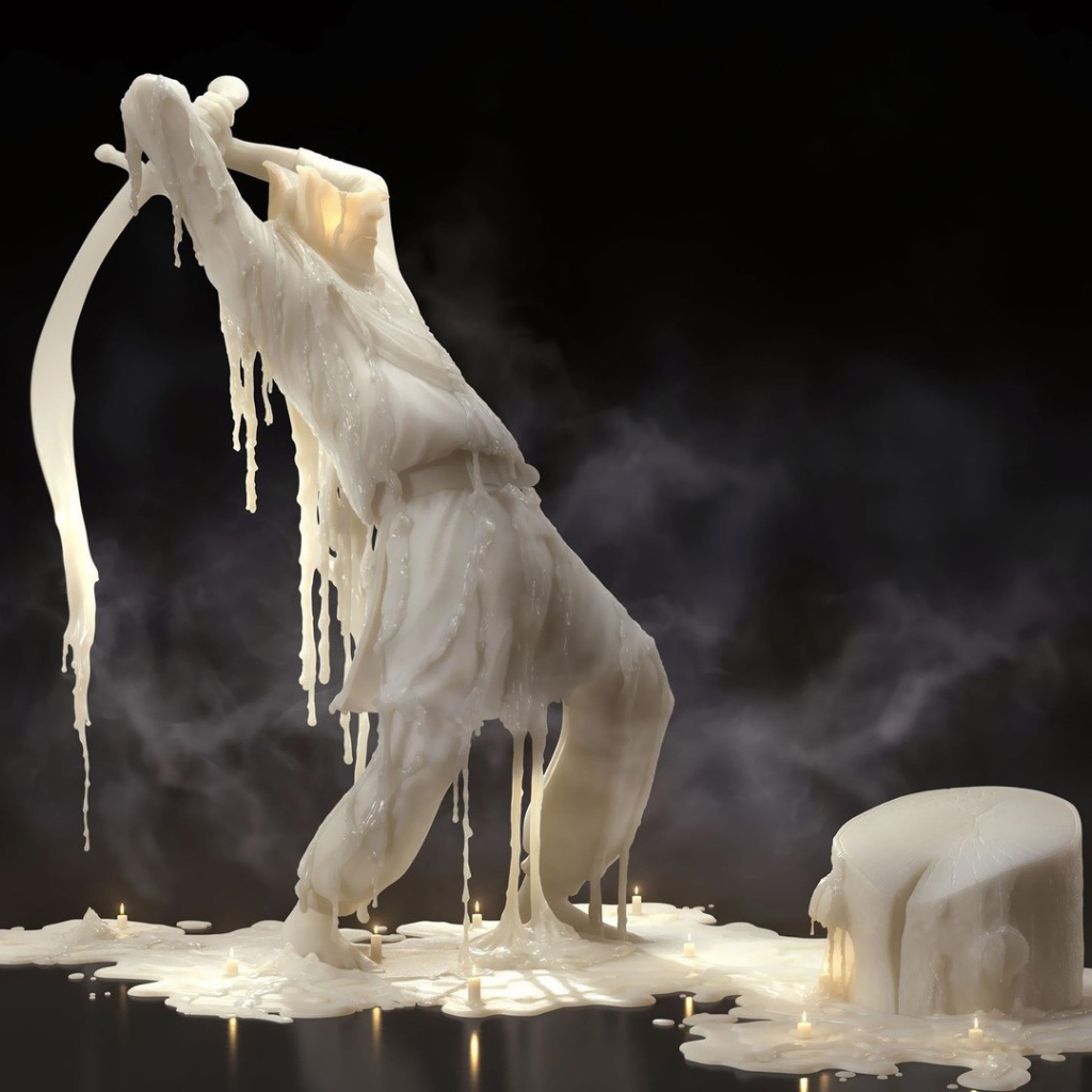 Фигурка из воска свечи