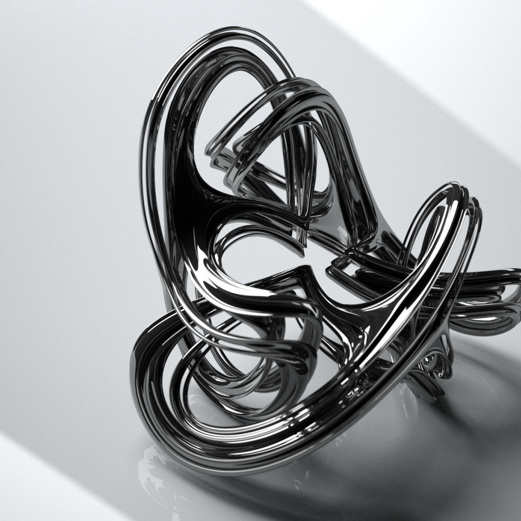 Абстрактная металлическая фигура