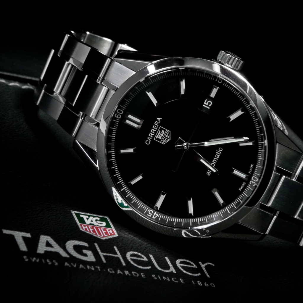 Черные люкс часы Карриера