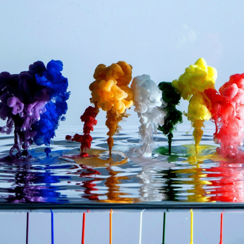 Всплески цветных красок