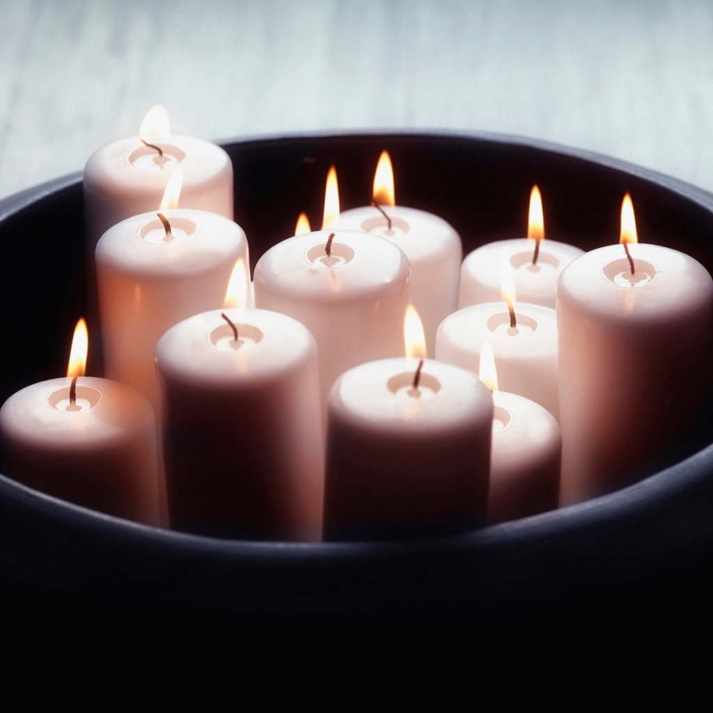 Свечи в горшке
