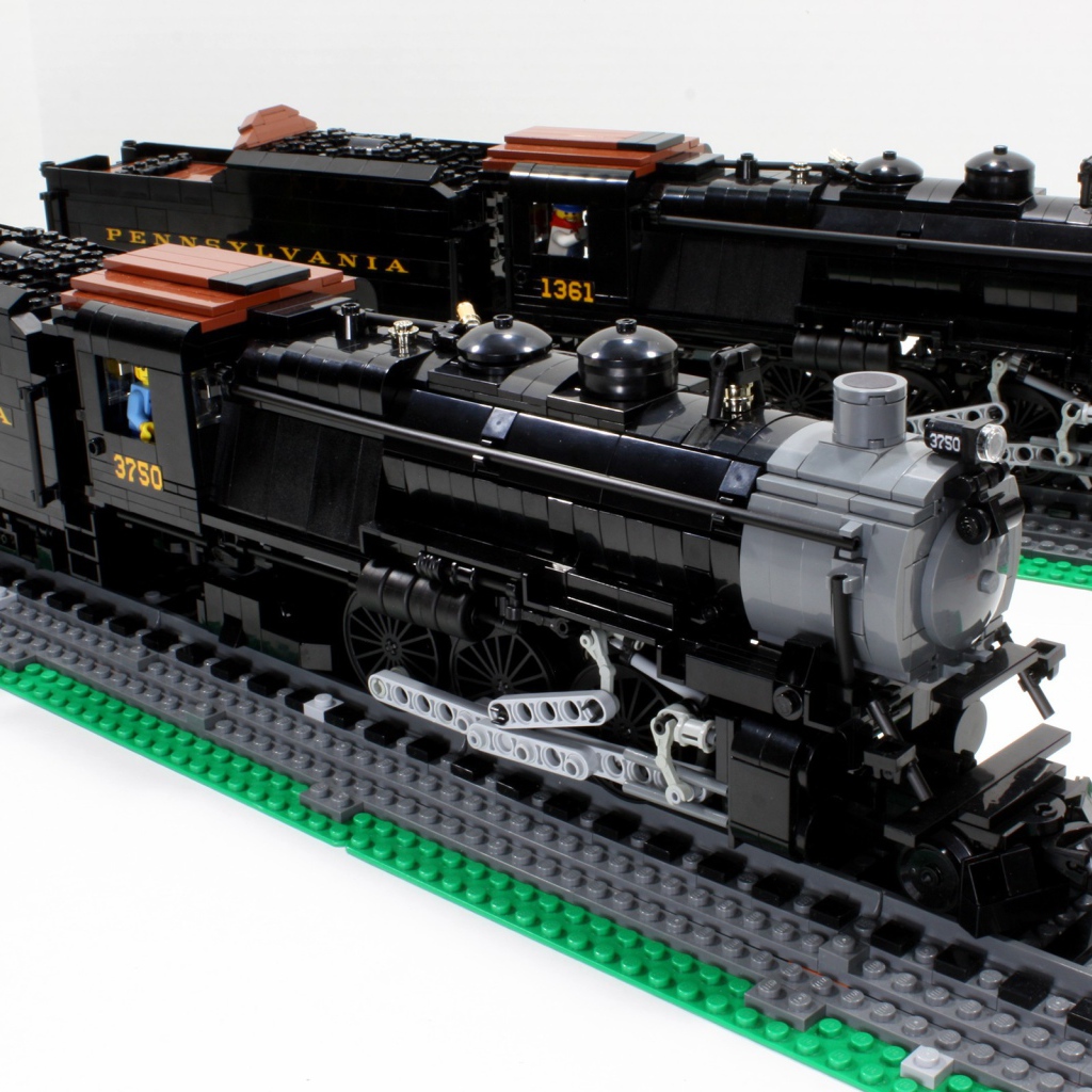 Угольные локомотивы из ЛЕГО