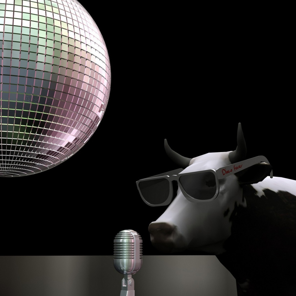 Корова на дискотеке