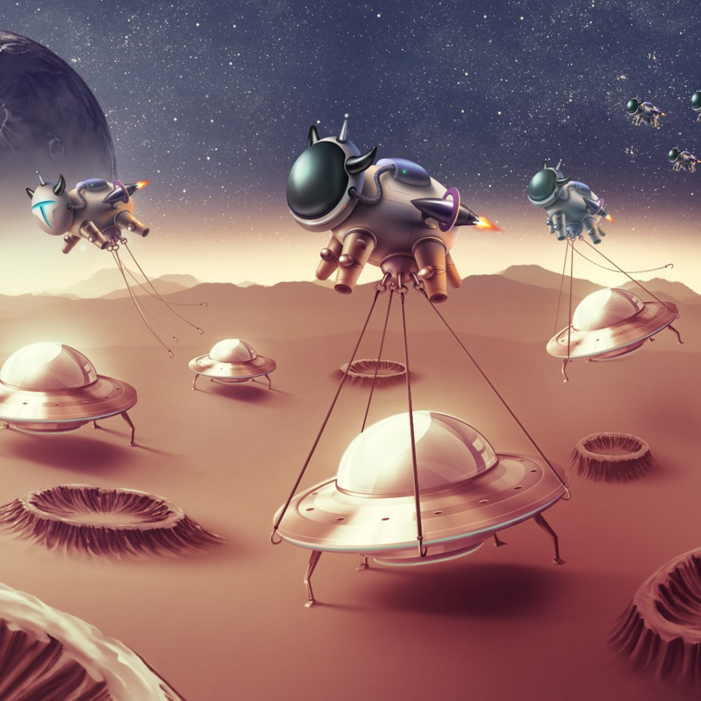 Коровы похищают инопланетян