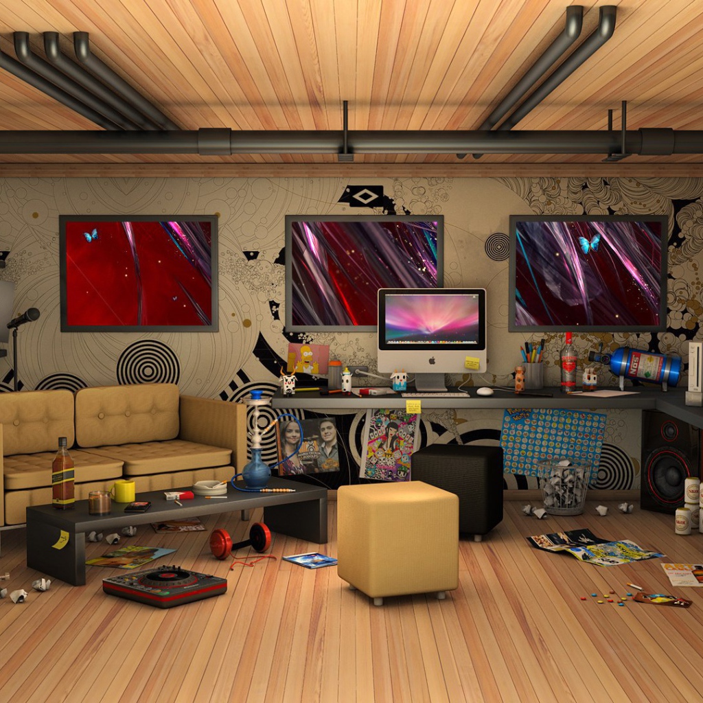 Уютная берлога холостяка