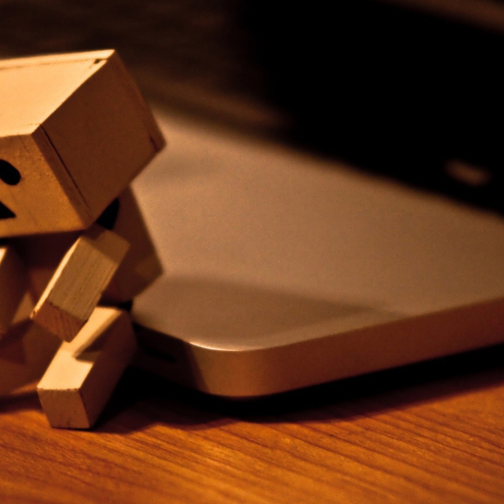 Дандо на краю ноутбука