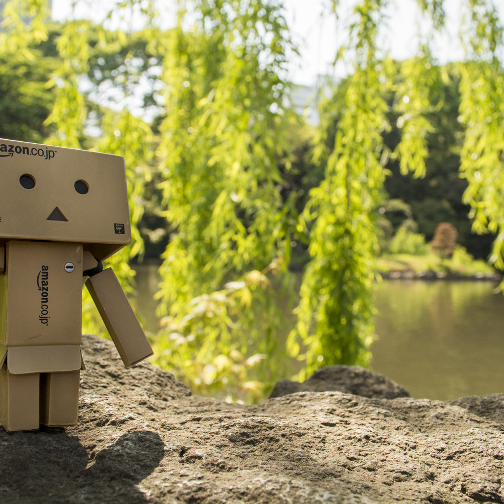 Дандо на земле в саду