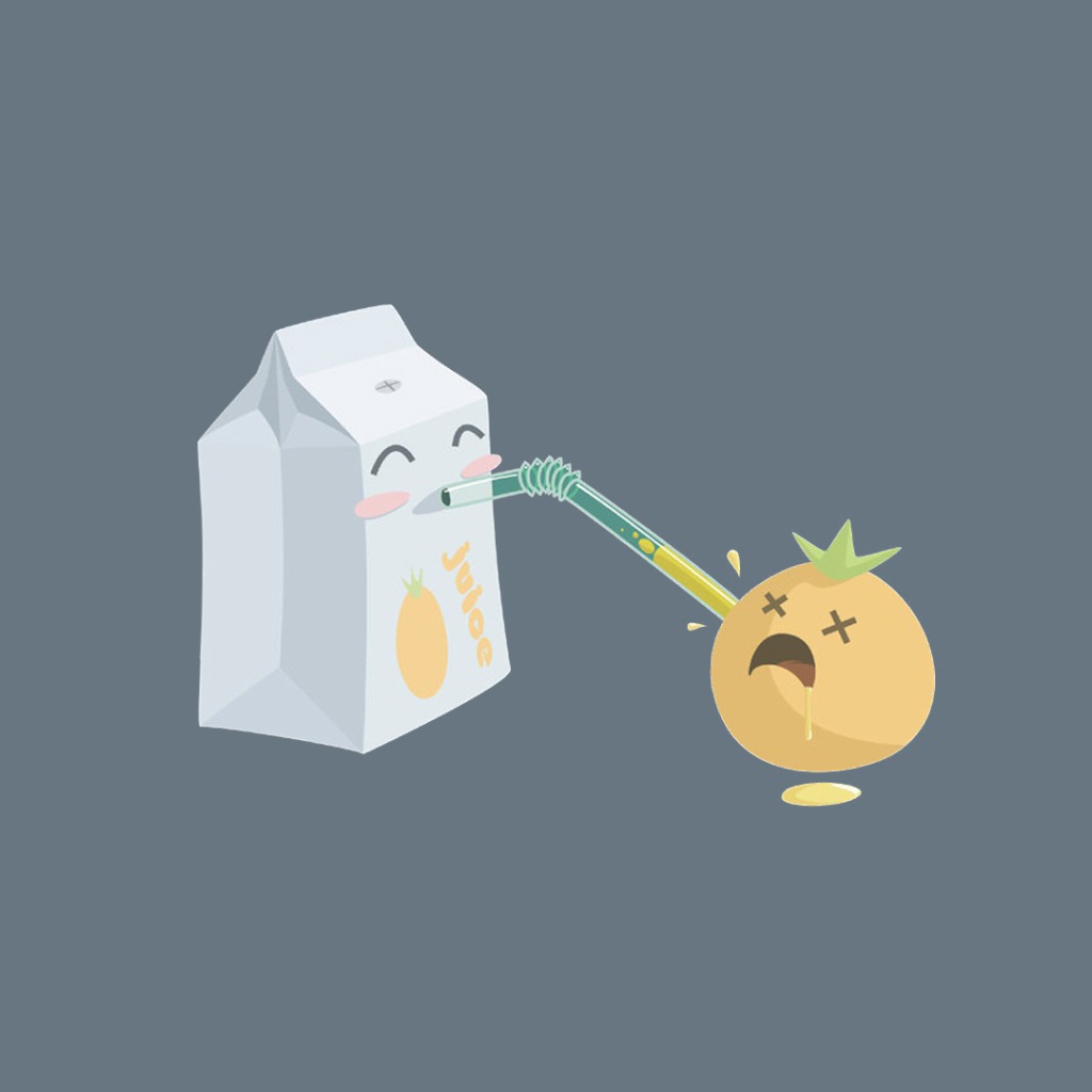 Добыча сока из апельсина