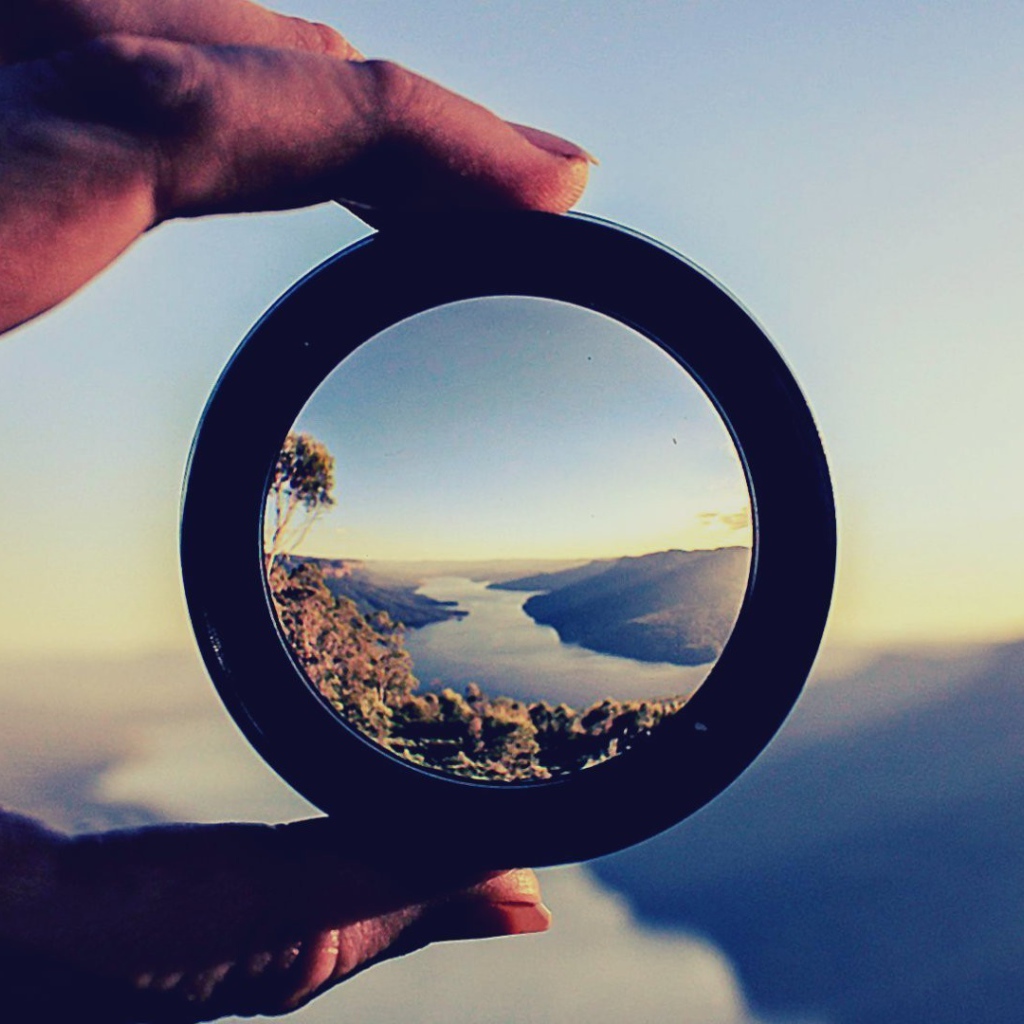 Фьорд в линзе фотоаппарата