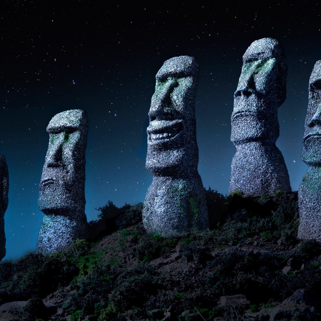 Забавные статуи на острове Пасхи