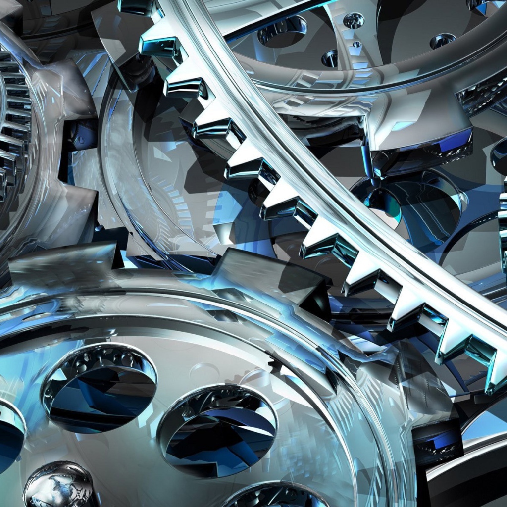 Шестеренки механизма из стекла