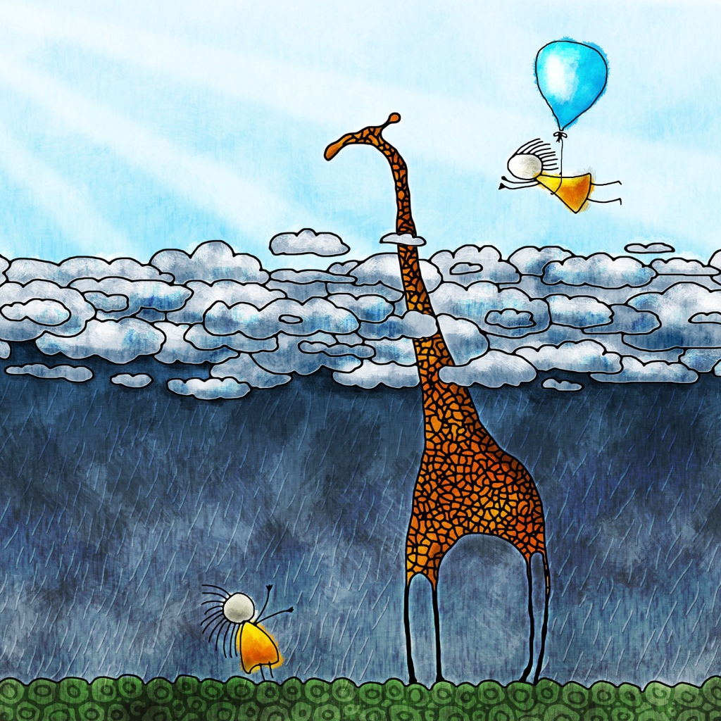 Жирафу дождь не страшен