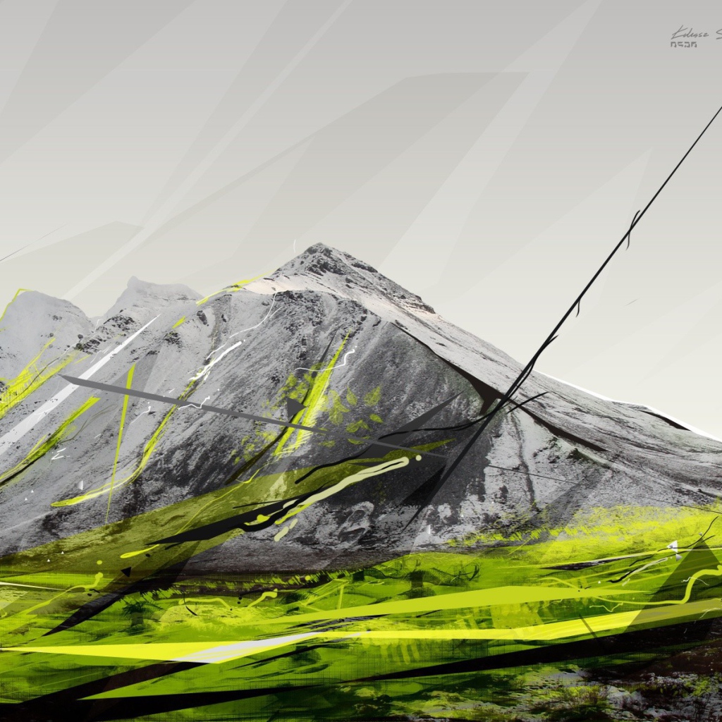 Серые и зеленые горы