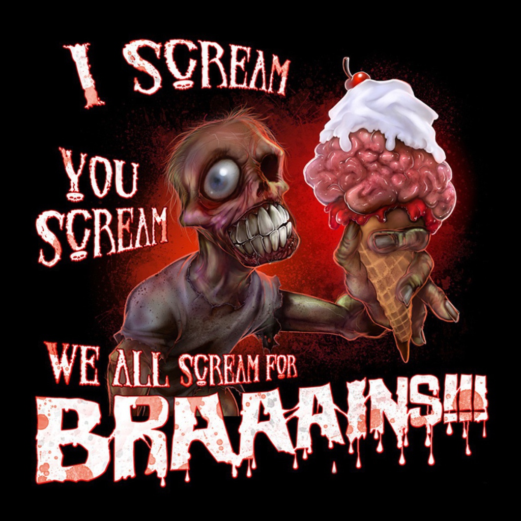 Мороженое из мозгов для зомби