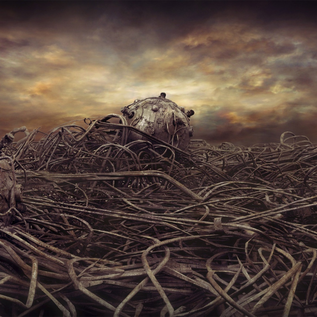 Переплетение проводов и механизмов