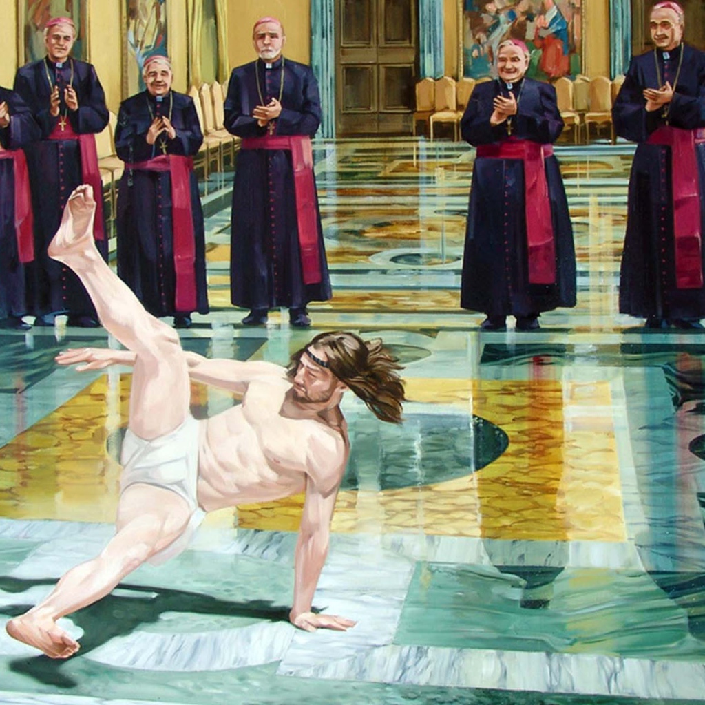 Иисус танцует брейк
