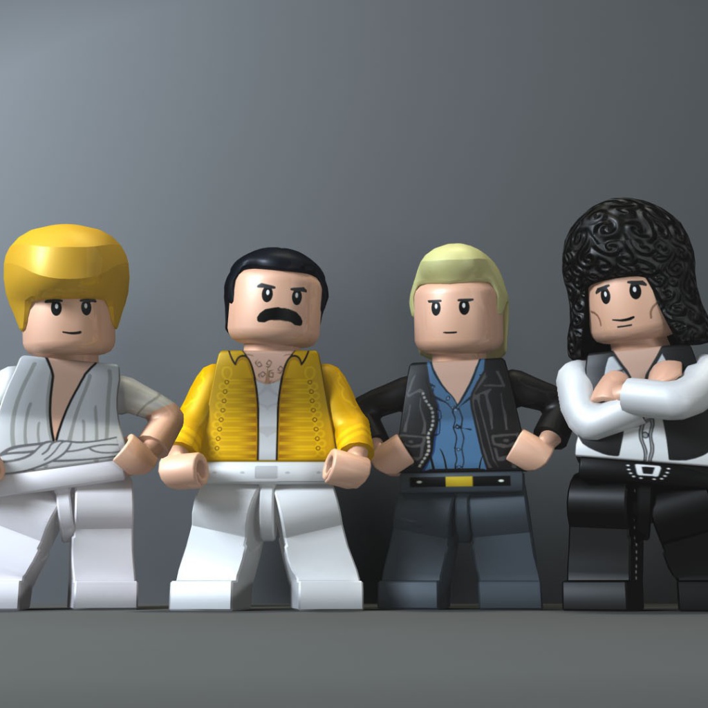 Фигурки ЛЕГО в роли рок группы