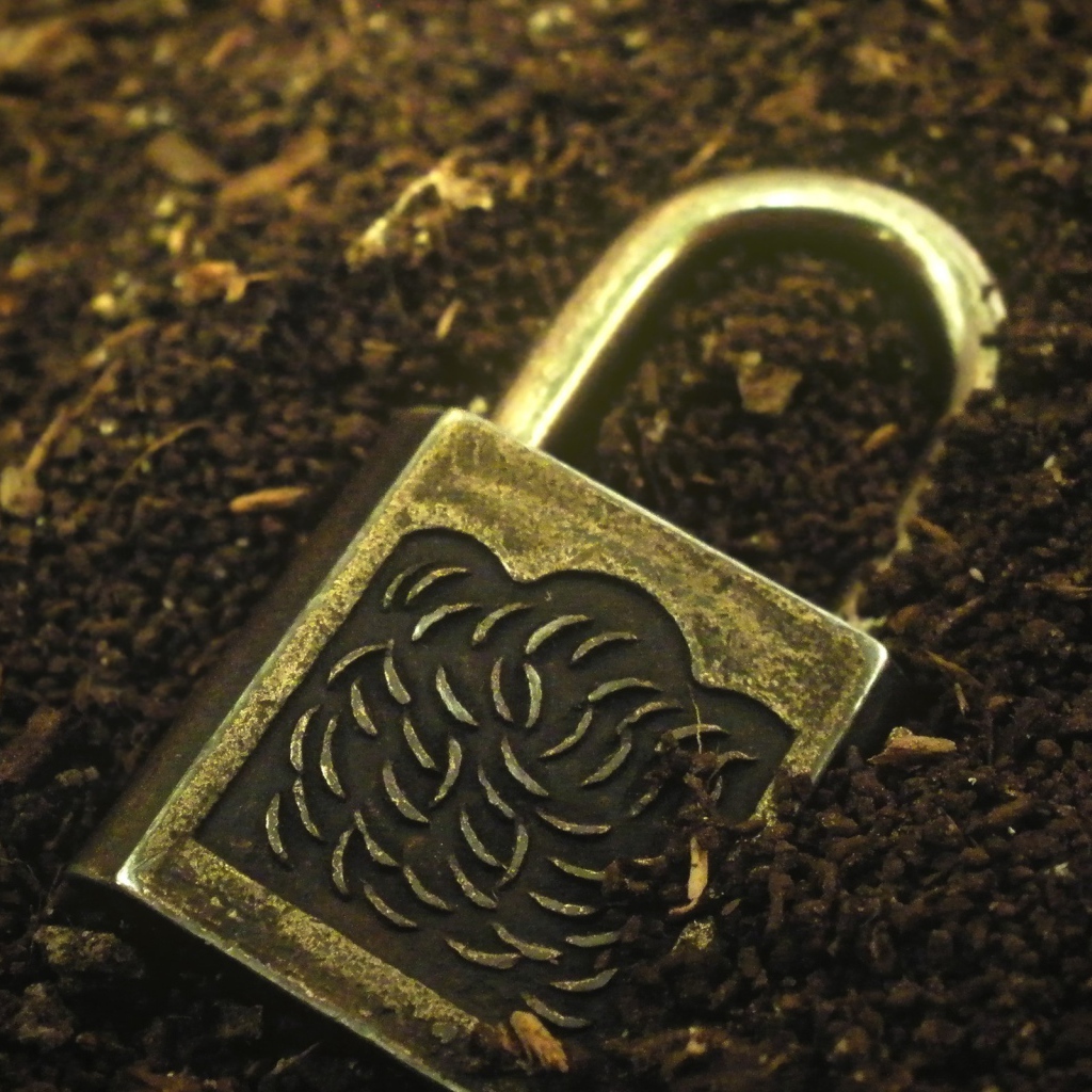 Замок лежит в земле