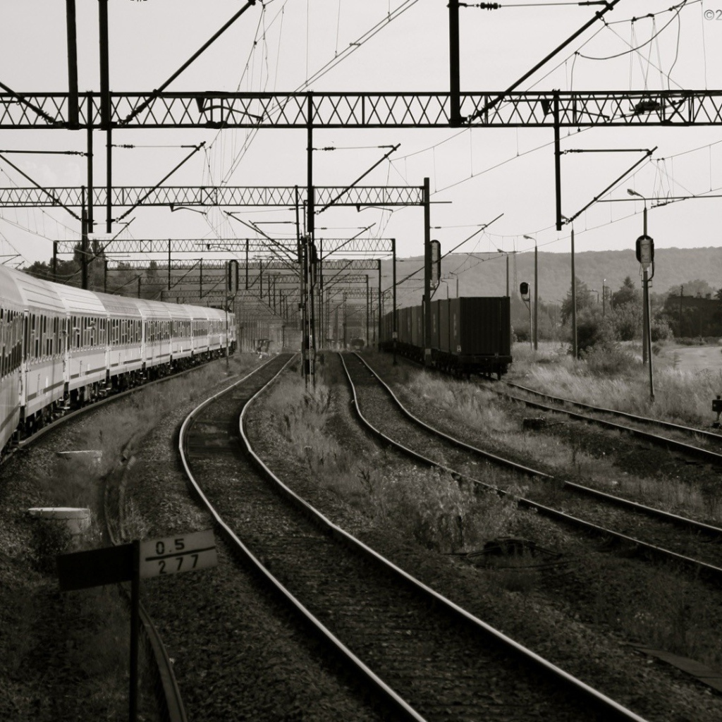 Монохромное изображение станции