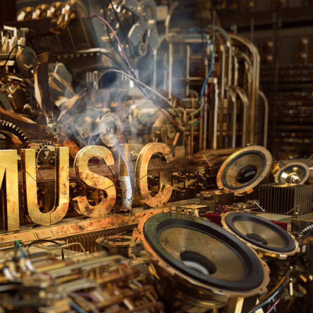 Музыкальное оборудование в стиле стимпанк