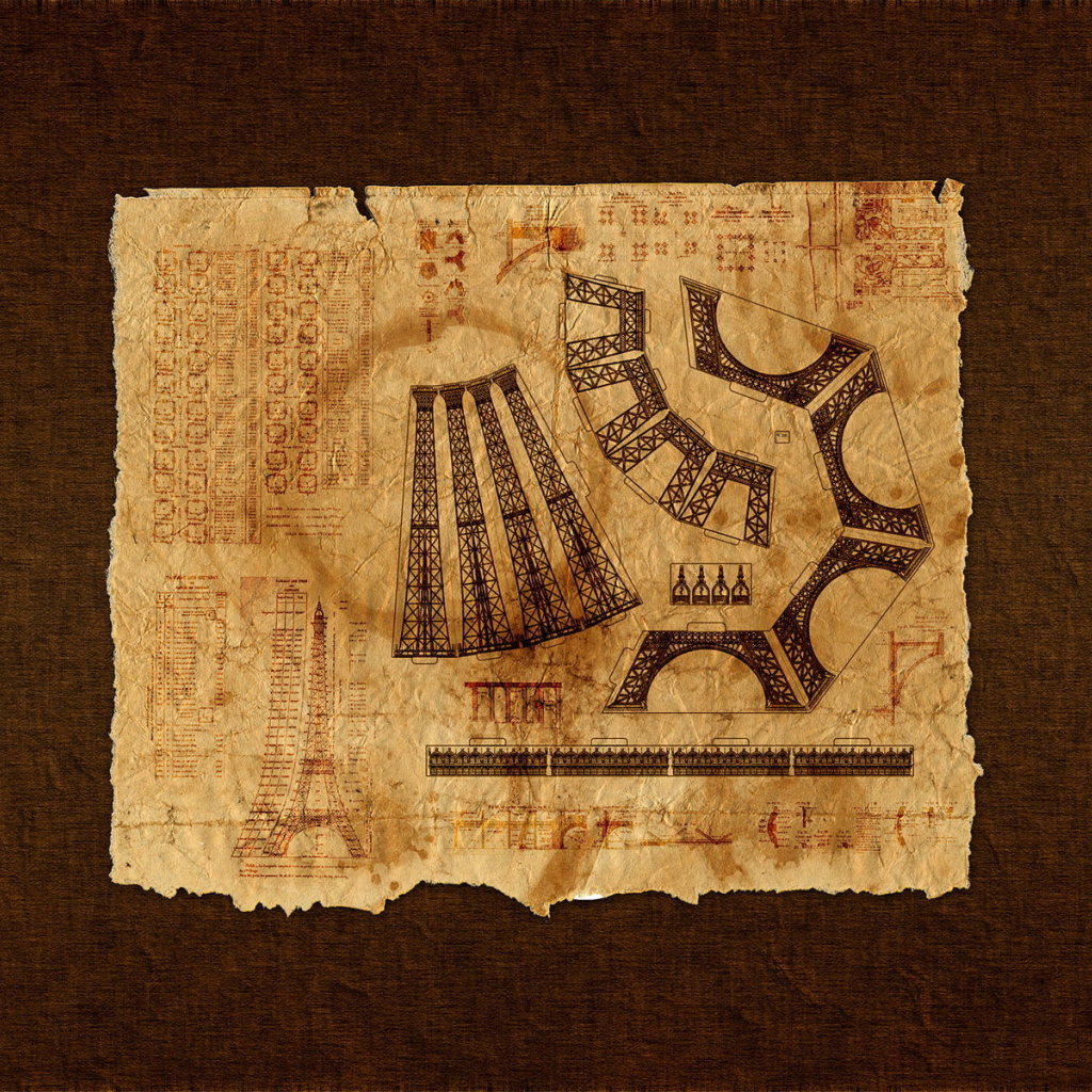 Старый чертеж башни