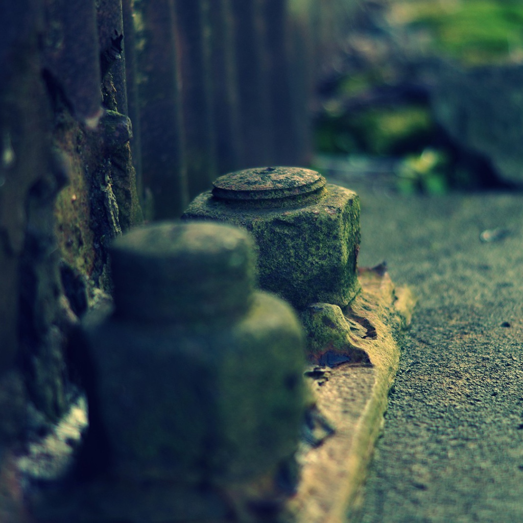 Старые ржавые гайки