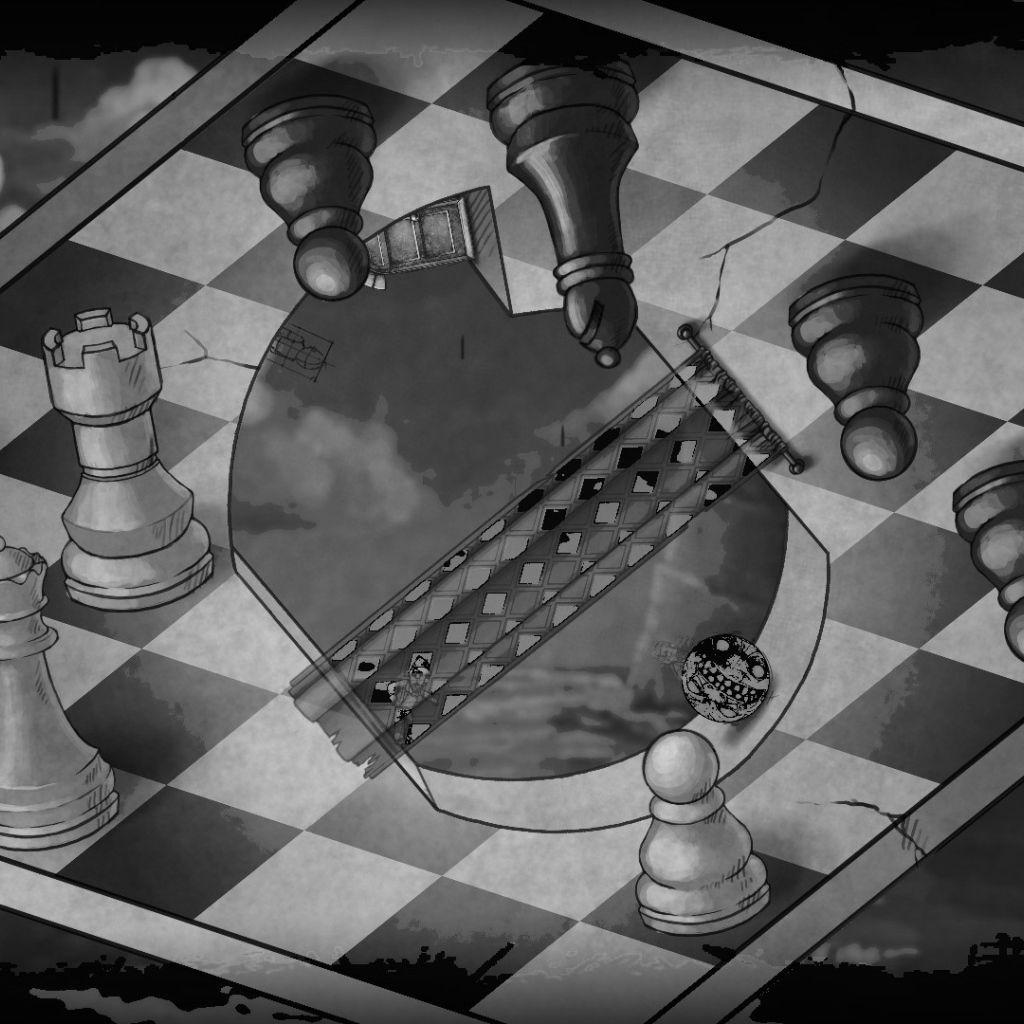 Оптическая иллюзия шахматная доска