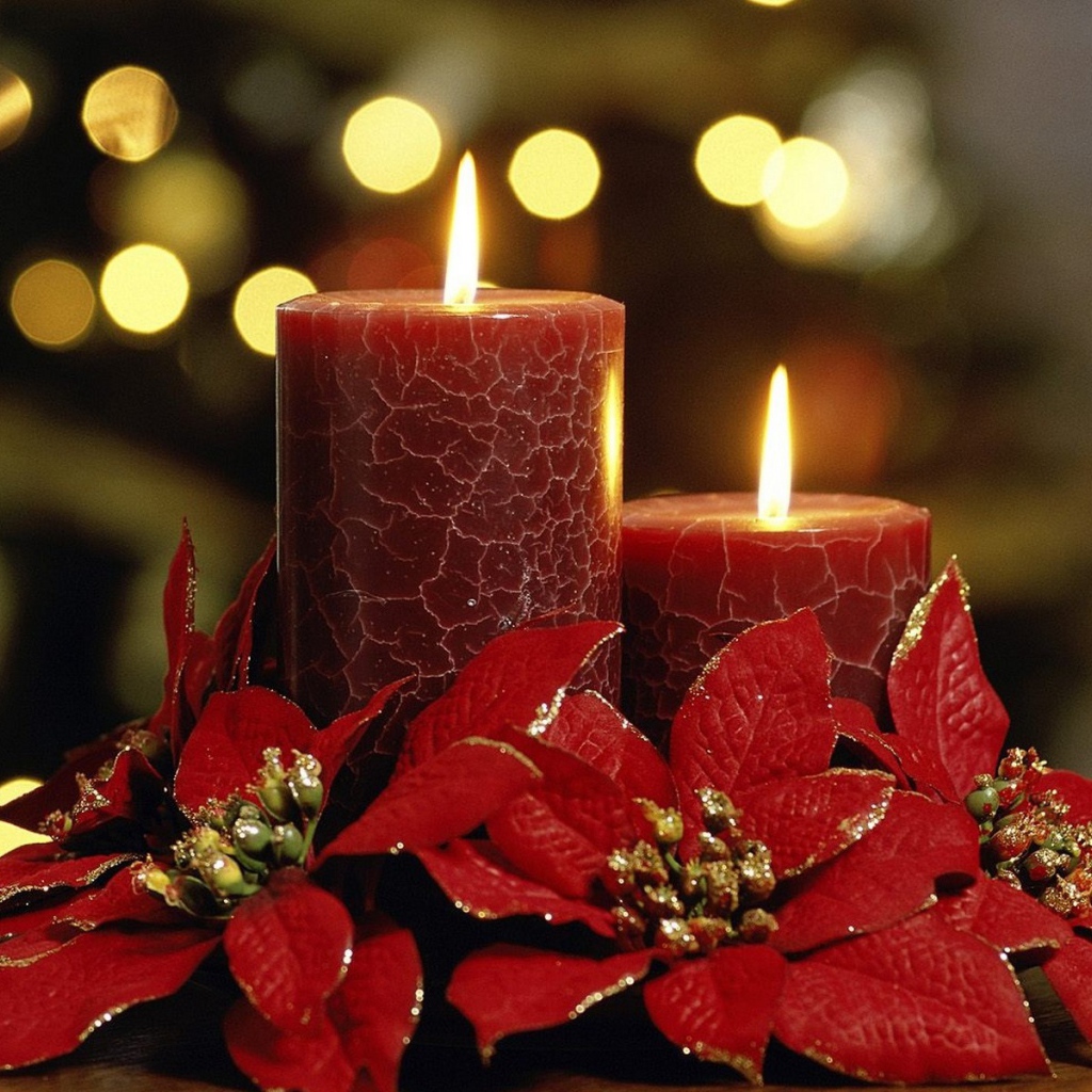 Ароматические свечи красного цвета