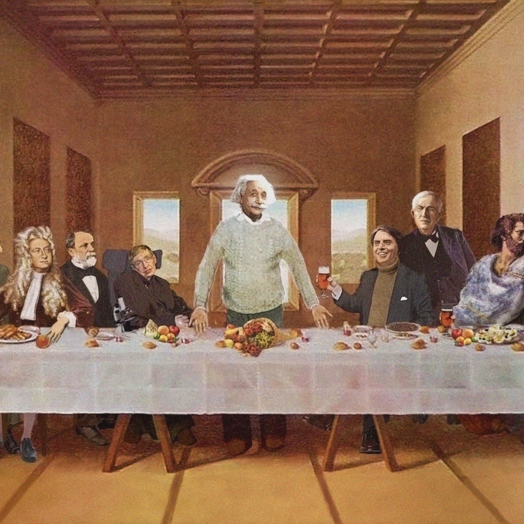 Ученые физики на Тайной вечере