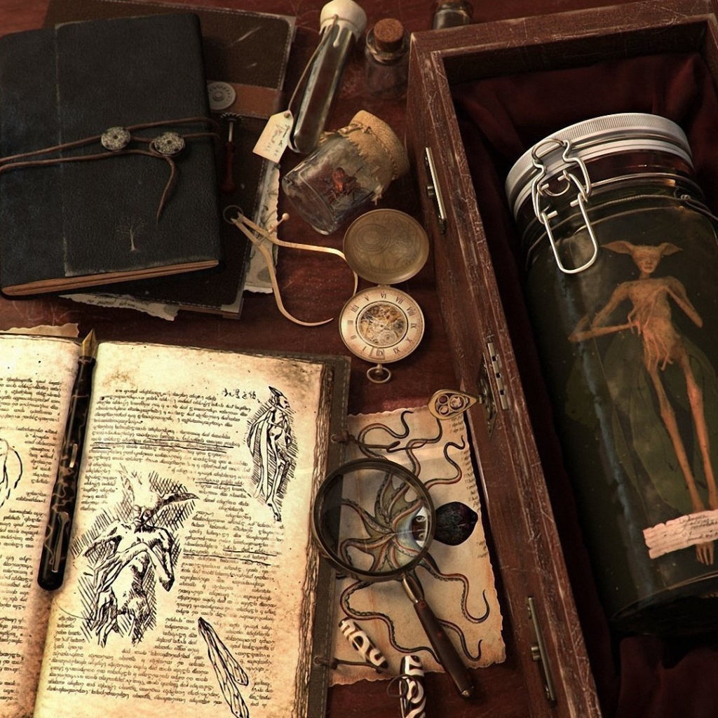 Набор ученого 18 века