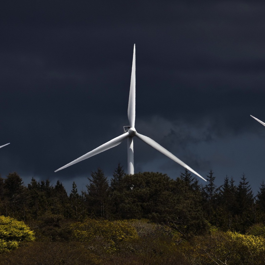 Лопасти ветряной электростанции