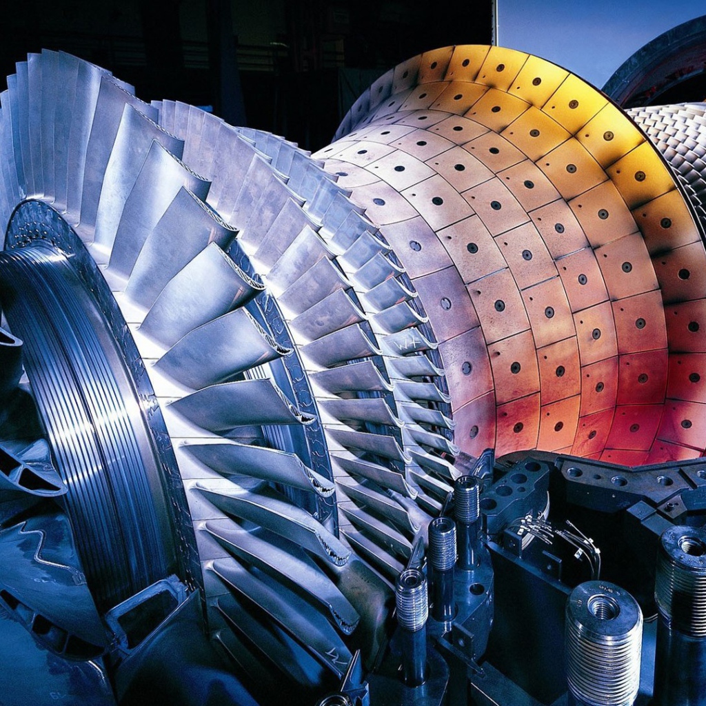 Газовая турбина электростанции