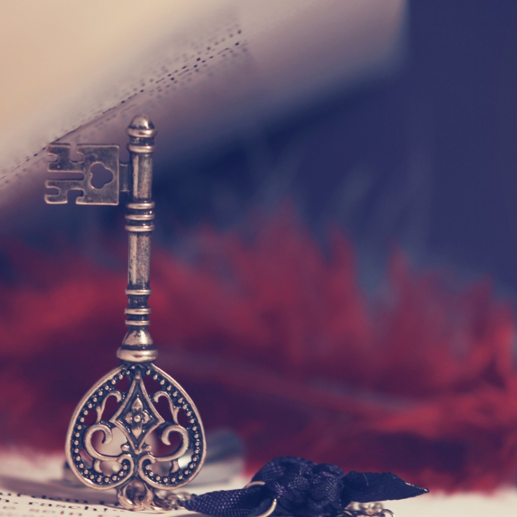 Ключ в качестве закладки в книге