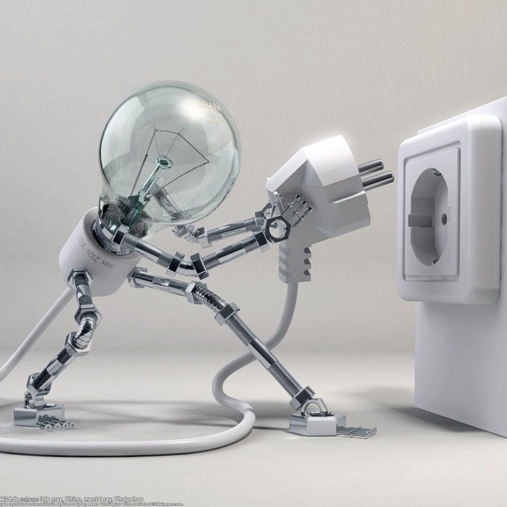 Лампа включается в розетку