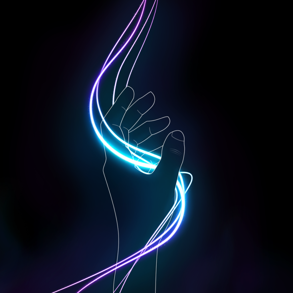 Линия света в руке