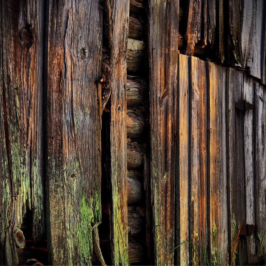 Старая обшивка деревянного дома