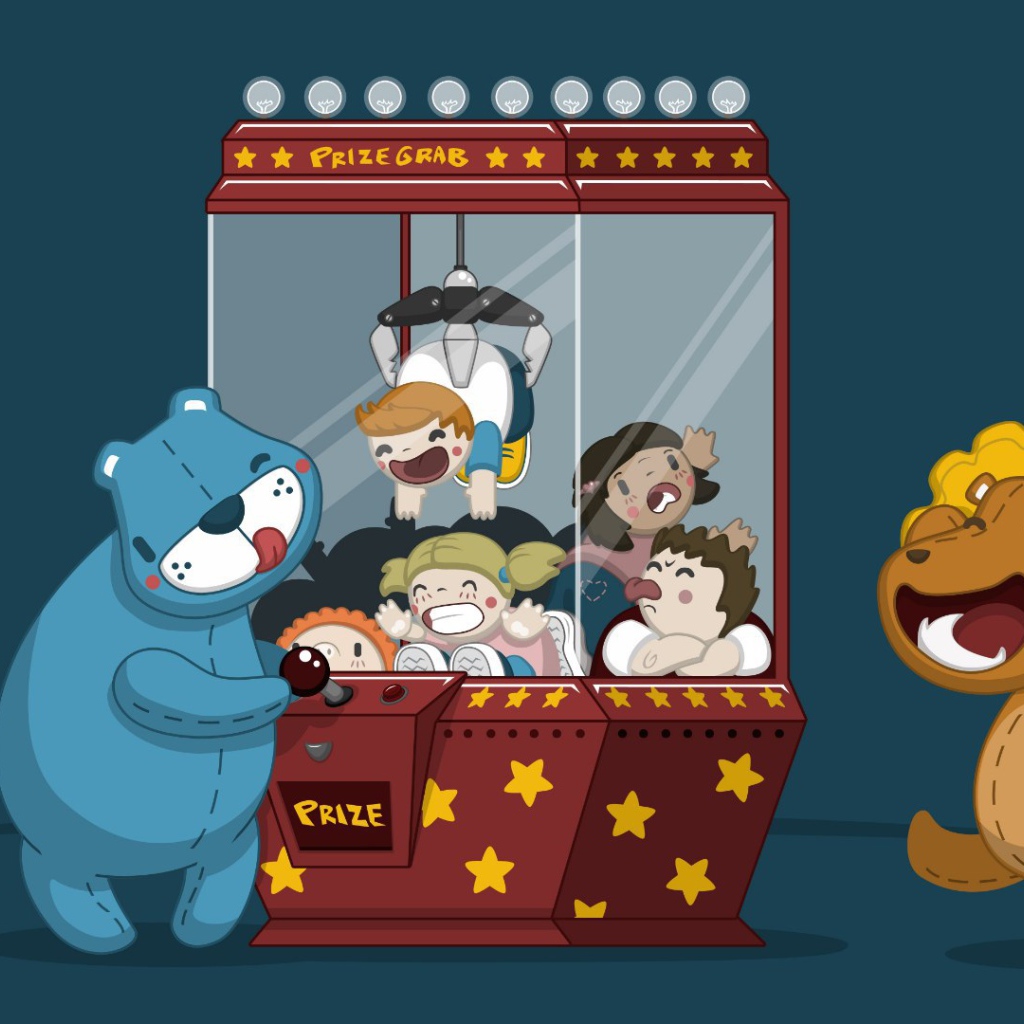 Игрушки пытаются выиграть детей