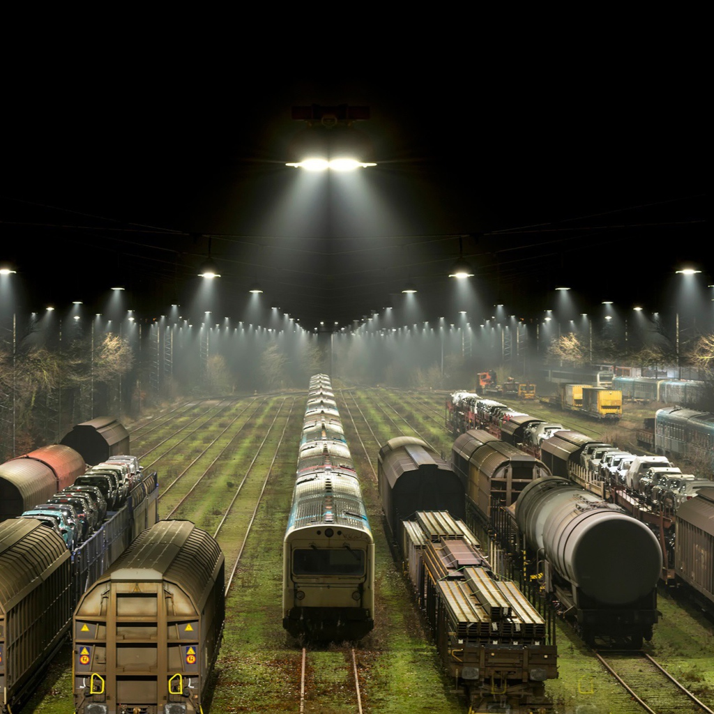 Поезда на сортировочной станции