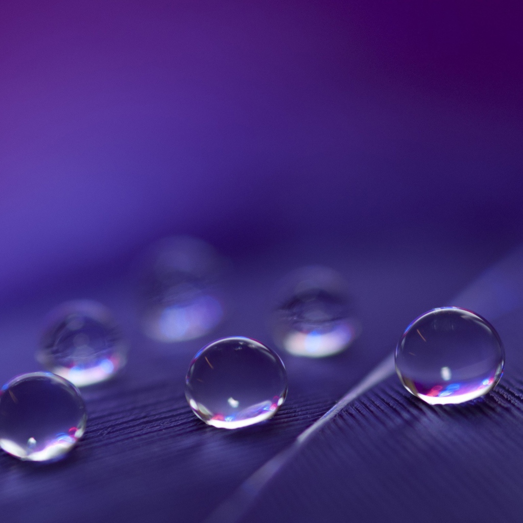 Капли воды расположились треугольником