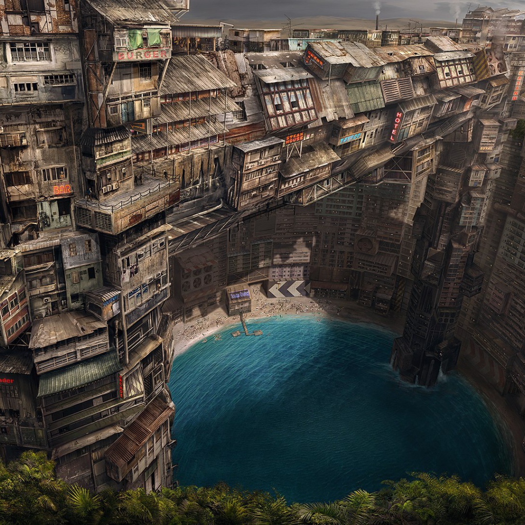 Деревянный город в пустыне