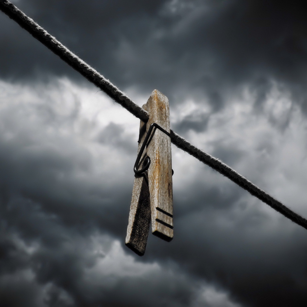 Деревянная прищепка